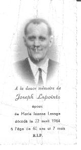 Généalogie Lapointe