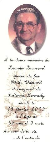 Genealogy Dumont