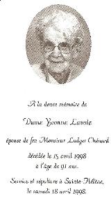 Généalogie Lavoie