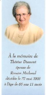 Généalogie Dumont