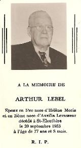 Généalogie Lebel