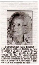 Généalogie Boudreau