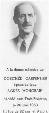 Généalogie Carpentier