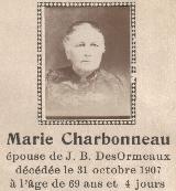 Généalogie Charbonneau