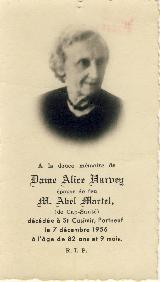 Généalogie Harvey