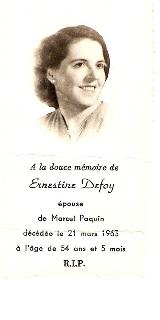 Généalogie Defoy