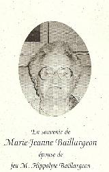 Généalogie Baillargeon