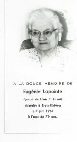 Généalogie Lapointe