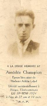 Généalogie Champion