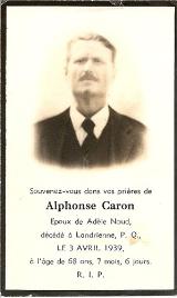 Généalogie Caron