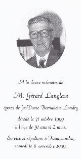 Genealogy Langlais