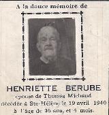 Généalogie Berube