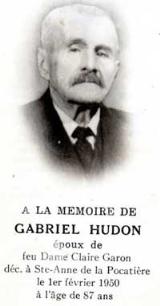 Généalogie Hudon