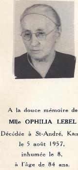 Généalogie Lebel