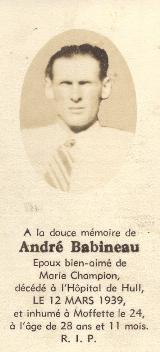 Généalogie Babineau