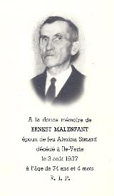 Genealogy Malenfant