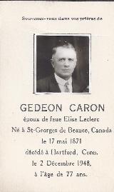 Genealogy Caron