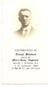 Généalogie Bilodeau