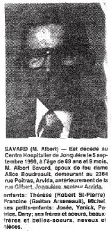 Généalogie Savard