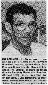 Généalogie Raymond Bouchard