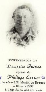 Généalogie Quirion