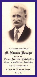 Généalogie Boucher