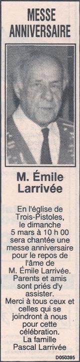 Généalogie Larrivee