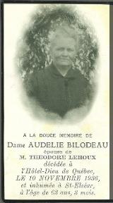 Généalogie Bilodeau