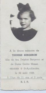 Généalogie Bergeron