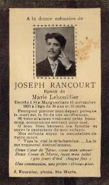 Généalogie Rancourt