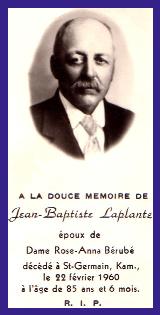 Généalogie Laplante