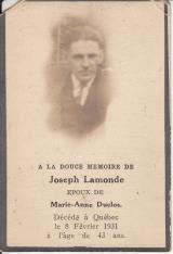 Généalogie Lamonde