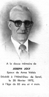 Généalogie Joly