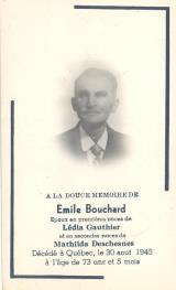 Généalogie Bouchard