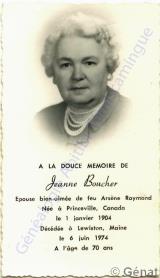 Généalogie Boucher