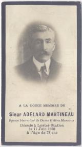 Généalogie Martineau