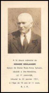 Généalogie Boulanger