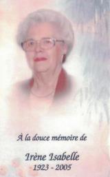 Généalogie Isabelle