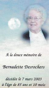 Genealogy Desrochers