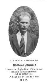 Généalogie Durand