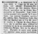 Genealogy Bissonnette