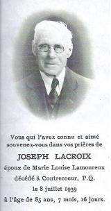 Généalogie Lacroix