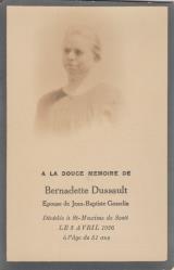 Généalogie Dussault