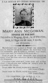 Genealogy McGowan