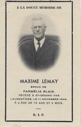 Généalogie Lemay