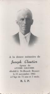 Généalogie Cloutier