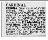 Genealogy Cardinal