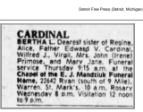 Genealogy Cardinal