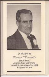 Généalogie Blanchet