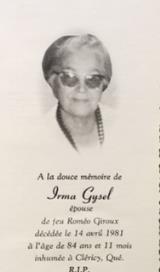 Généalogie Gysel